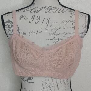 Soma Unlined Lace Balconette Bra Size 38D
